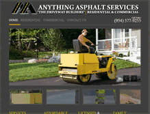 Tablet Screenshot of anythingasphaltservices.com